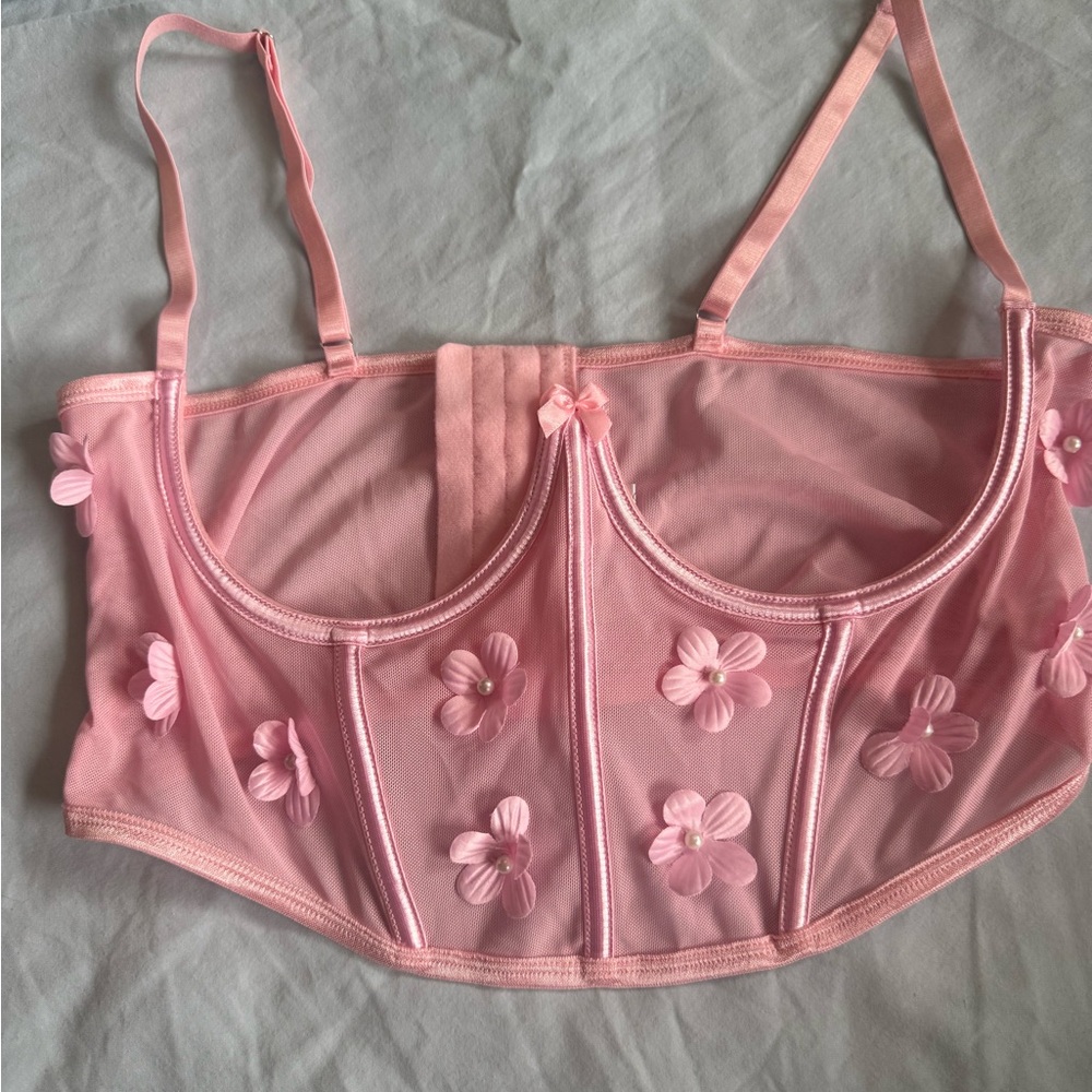 Floral Pink Bustier